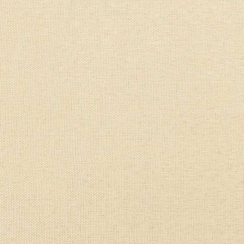 Poggiapiedi crema 45x29,5x35 cm in tessuto