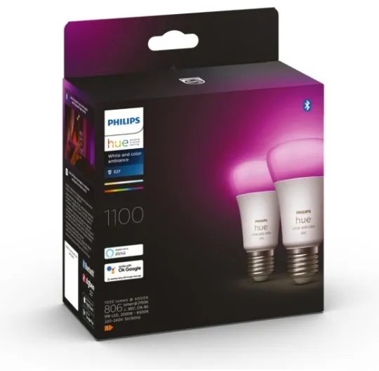 SET 2x Lampadine LED Dimmerabili Philips Hue WACA A60 E27/9W/230V 2000-6500K