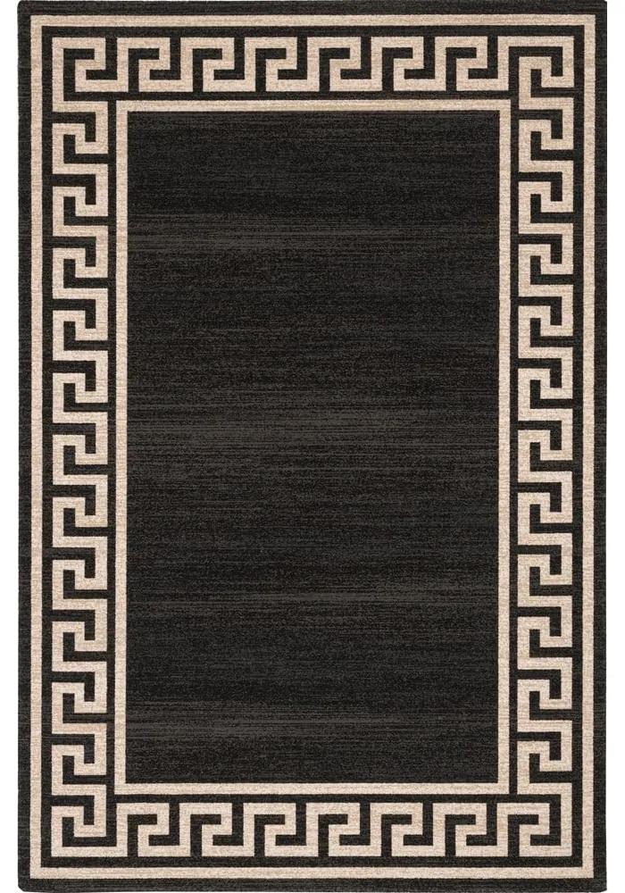 Tappeto in lana grigio scuro 133x180 cm Cesar - Agnella