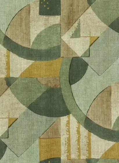 Vinyltapete Abstract 1928 von Zoffany - Antique Olivine