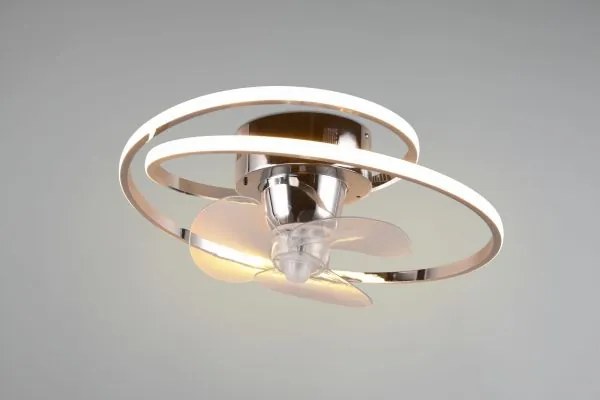 Ventilatori a soffitto umea led spirale cromata  r67252106