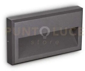 Febe segnapassi a superficie led 3000k, 6w  550lm antracite 22,5cm