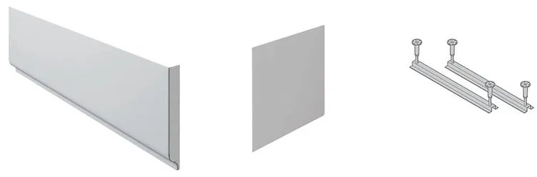 Pannello di rivestimento vasca acrilico bianco L 150 x H 70 cm
