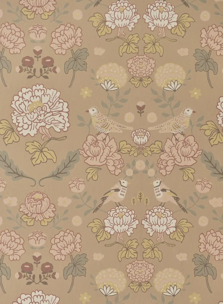 Majvillan Carta da parati June - Honey Beige