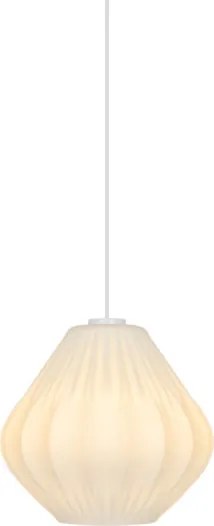 Nordlux - Lampadario a sospensione con cavo MALUCA 1xE27/15W/230V Ø 29 cm bianco