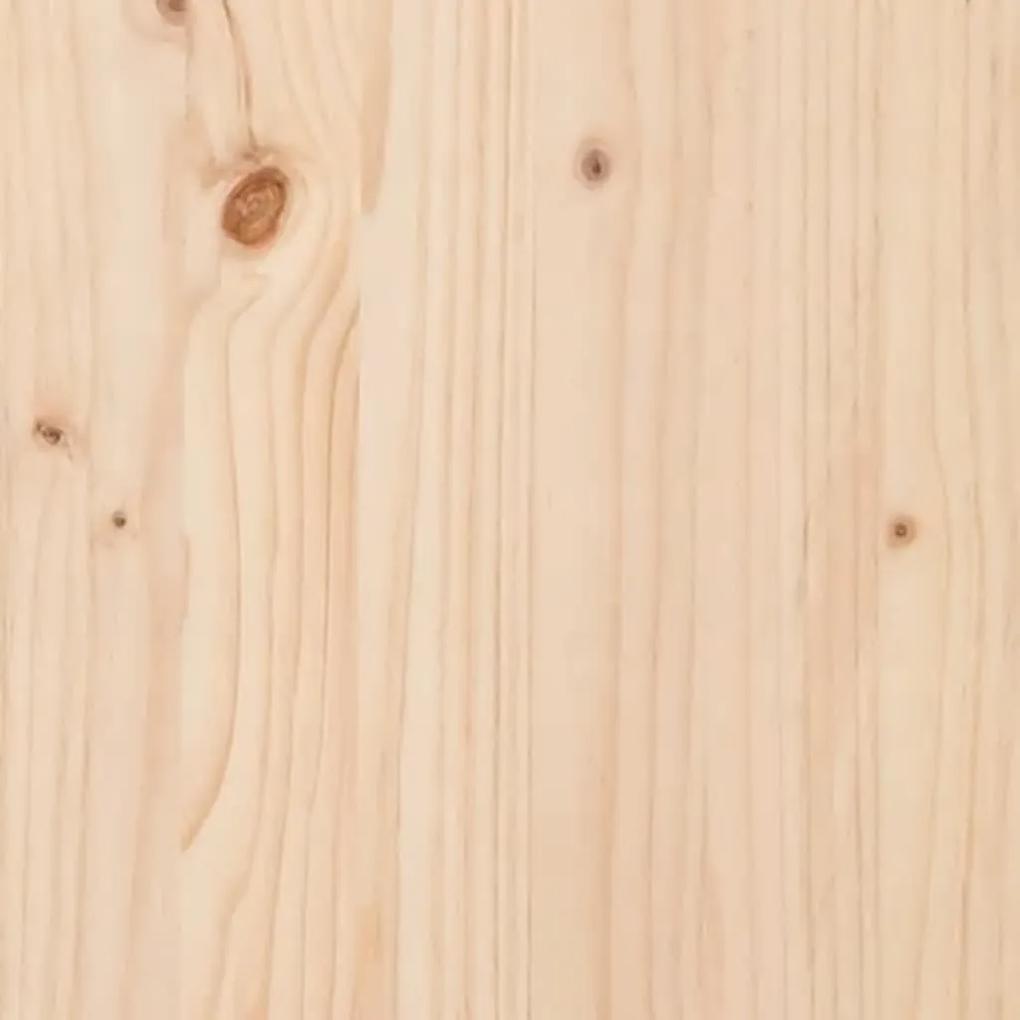 Testiera letto 125,5x4x100 cm in legno massello di pino
