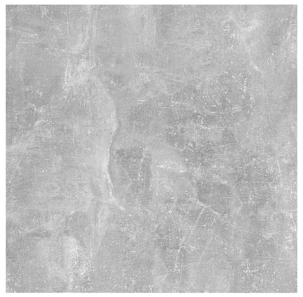 Comodino grigio cemento 30,5x30x30 cm in truciolato