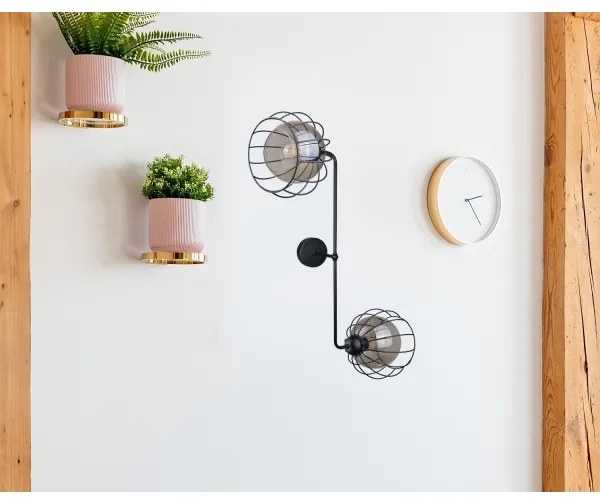 Applique SOLO BLACK 2xE27/60W/230V