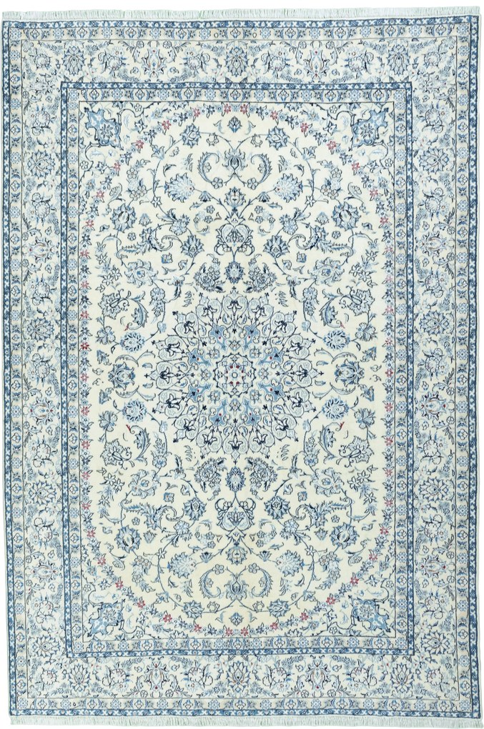 Nain Tappeto persiano 200x290 Beige (Iran) Annodato A Mano