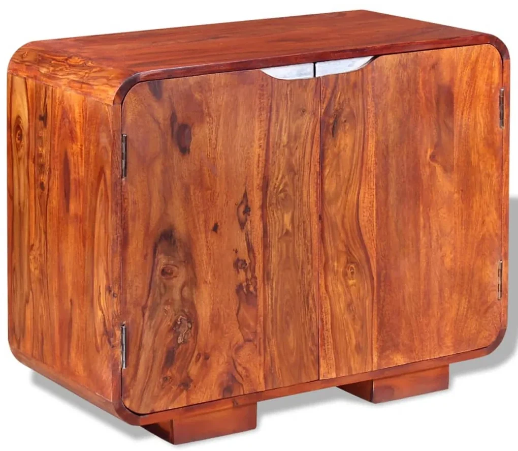 Credenza in legno massello di sheesham 75x35x60 cm