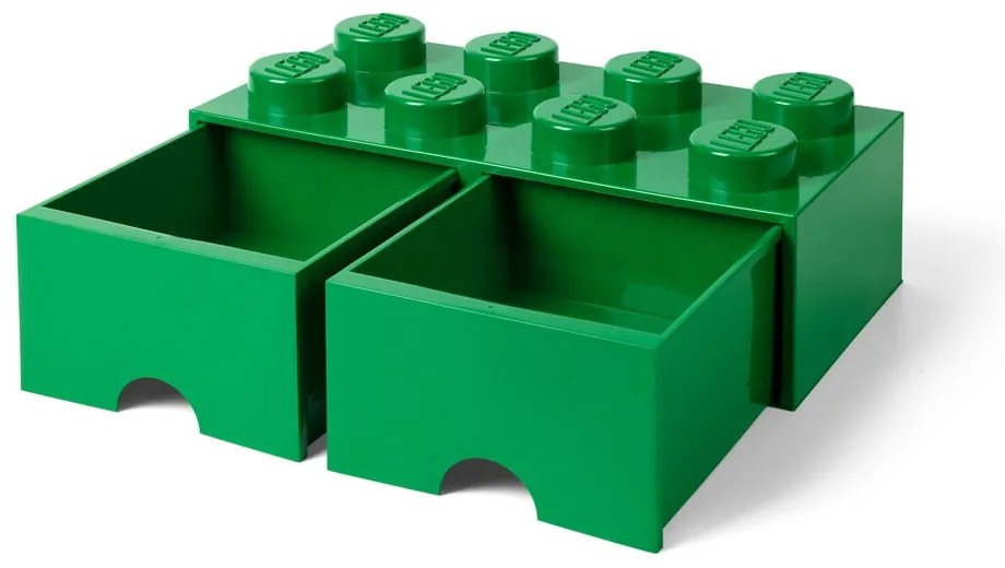 Contenitore verde con 2 cassetti - LEGO®