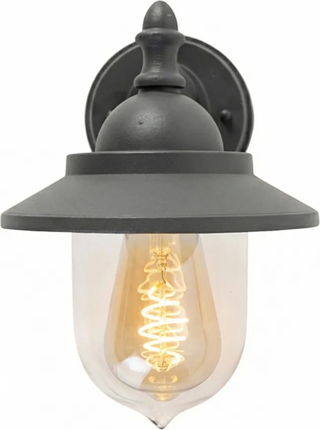 Lampada da parete per esterni intelligente grigio scuro incl. Wifi ST64 - Oxford