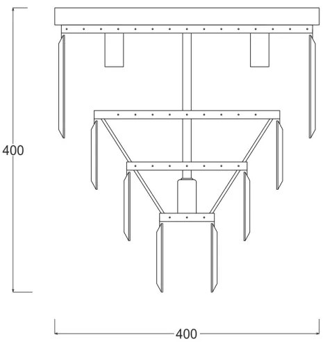 Brilagi - LED plafoniera in cristallo MOZART 5xE14/40W/230V cromo lucido