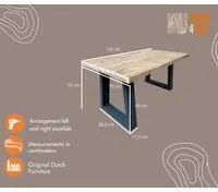 Scrivania in legno per bambini Vancouver dimensioni 170/50cm