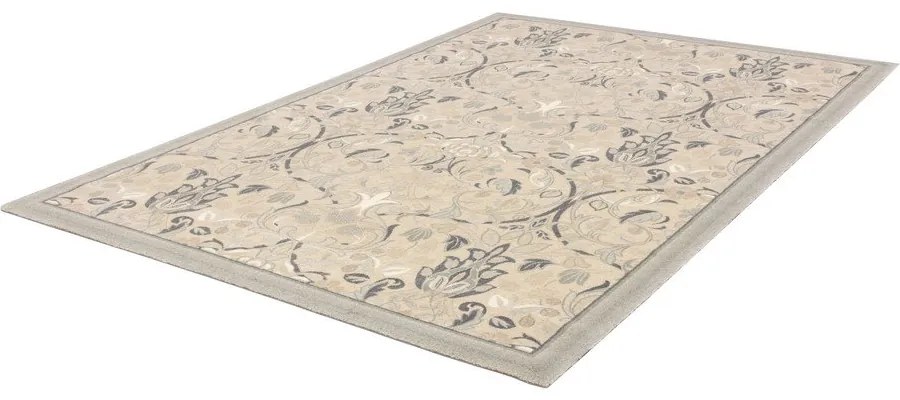 Tappeto in lana beige 170x240 cm Archie beige - Agnella