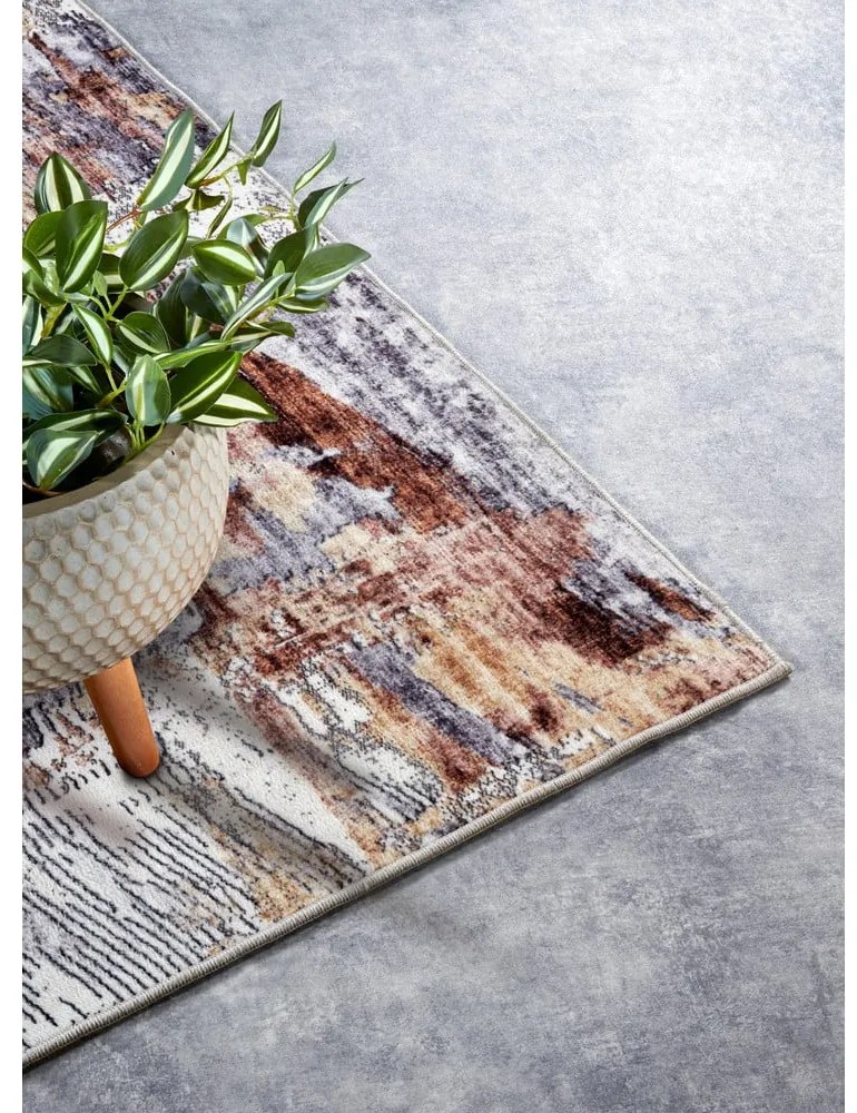 Tappeto grigio 160x230 cm Malard Copper Gold - Elle Decoration
