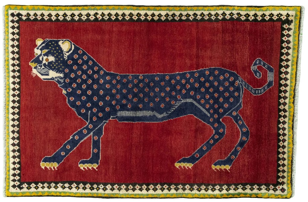 Gabbeh Tappeto persiano 110x160 Rosso (Iran) Annodato A Mano