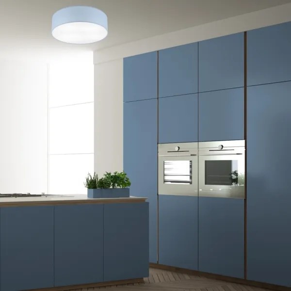 Plafoniera SIRJA PASTEL DOUBLE 4xE27/15W/230V diametro 45 cm blu