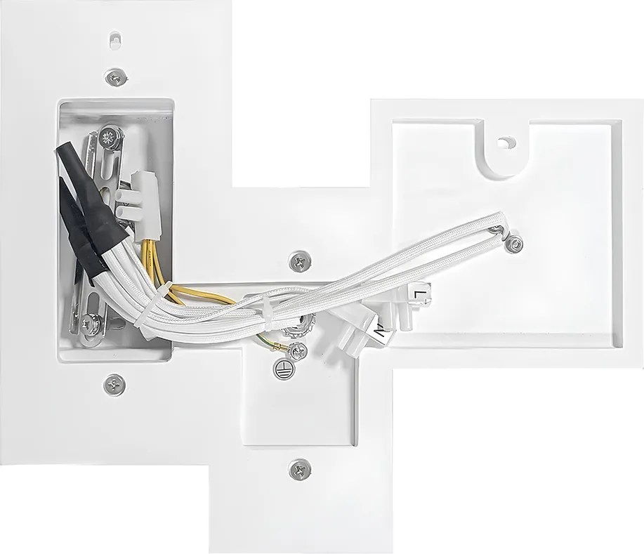 Applique da Parete 4xG9 PARALLEL 4 in Gesso Pitturabile