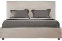 Letto Matrimoniale Francese 140x210 cm con Rete Mika Sabbia