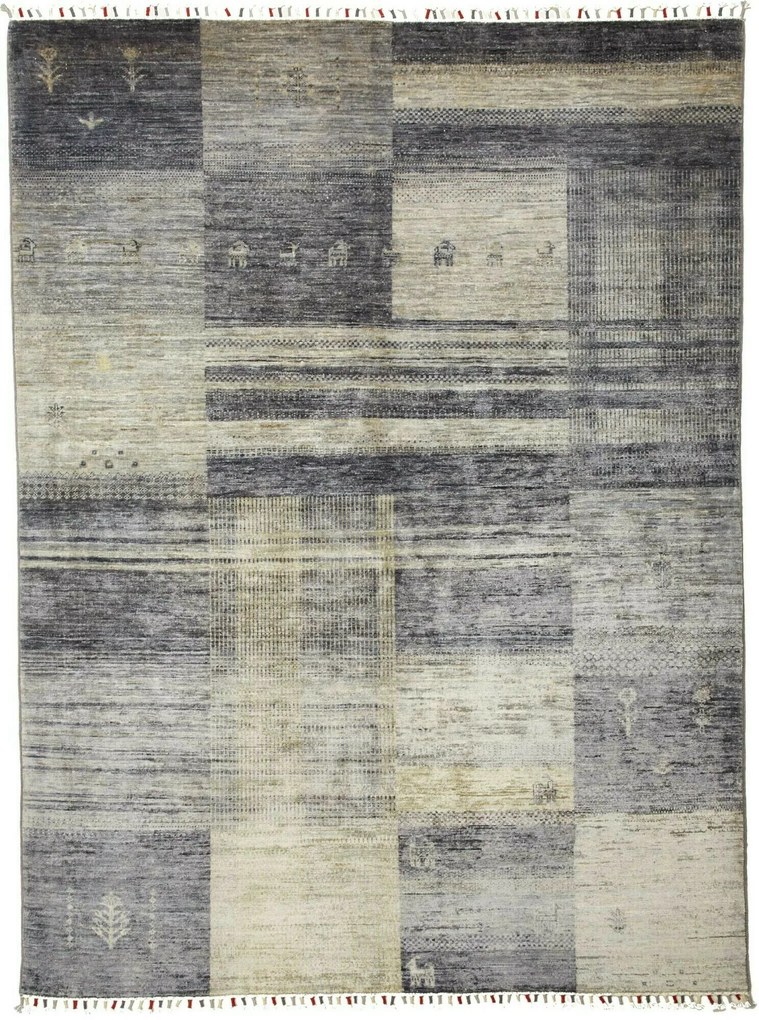 Gabbeh Tappeto orientale 150x200 Grigio (Pakistan) Tessuto A Mano