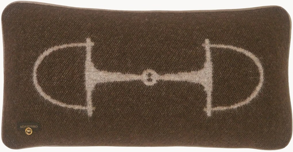 Cuscino reversibile in lana con motivo jacquard Classic