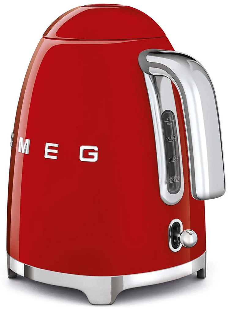 Bollitore Smeg KLF03RDEU Rosso Acciaio inossidabile Plastica 2400 W 1,7 L