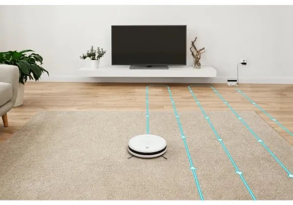 Sencor - Robot aspirapolvere 2in1 18W/1500 mAh bianco con telecomando