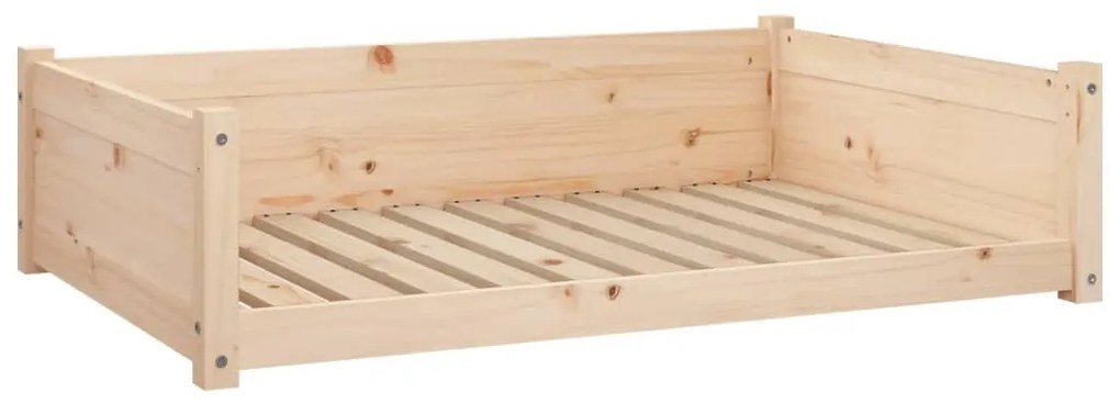 Cuccia per cani 105,5x75,5x28 cm in legno massello di pino