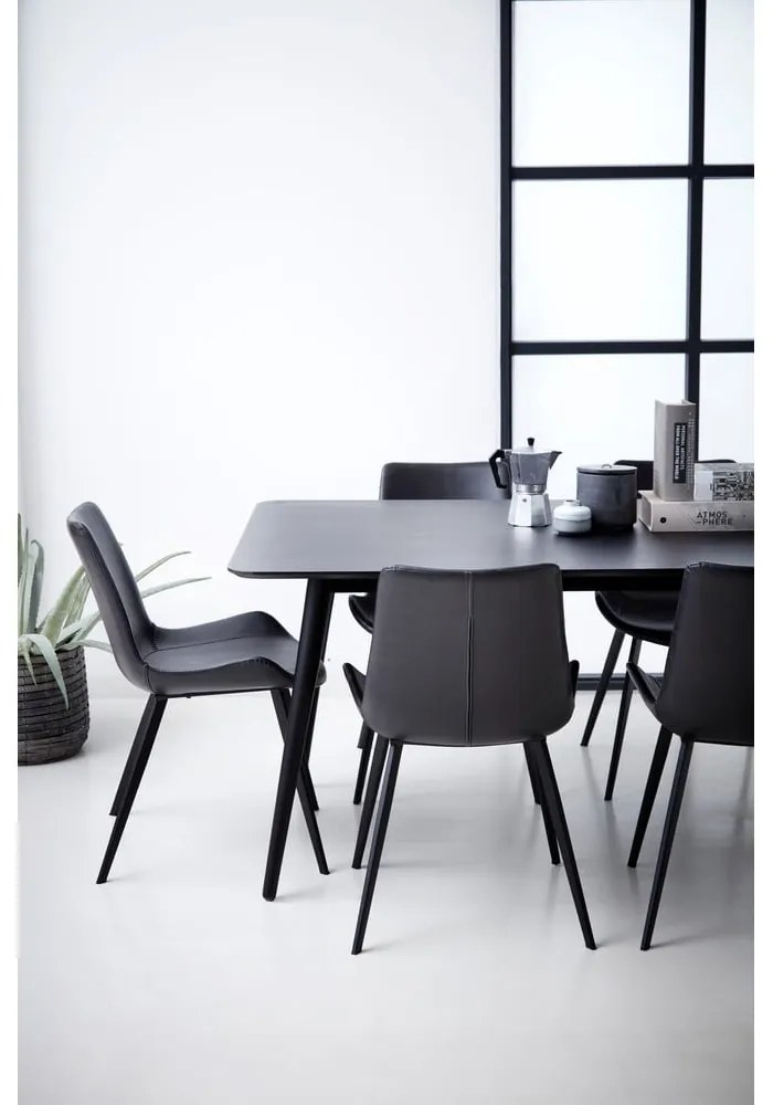 Sedia da pranzo in similpelle nera DAN-FORM Danimarca Hype - DAN-FORM Denmark