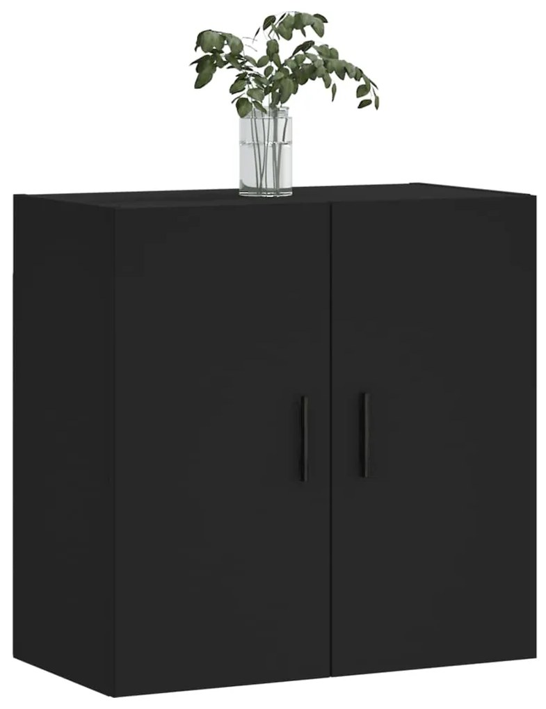 Armadietto a muro nero 60x31x60 cm in legno multistrato