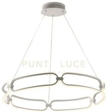 Lampadario a sospensione led infinity bianca 61,5w 5530lm 4000k 78x...