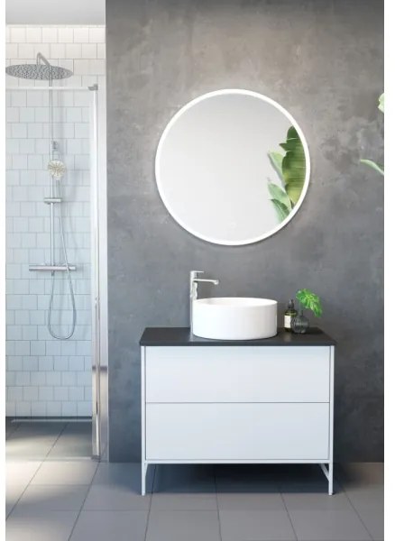 Lavabo da appoggio RUNDTOM Ø 41,5 cm in ceramica, bianco