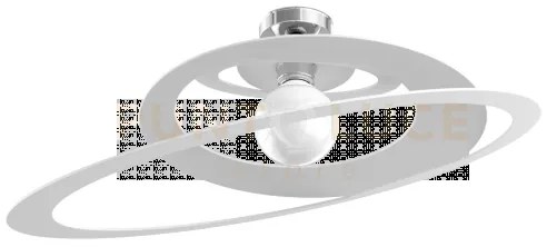 Bungee plafoniera d.70 cm. 1 luce bianco 1197-pl70-bi