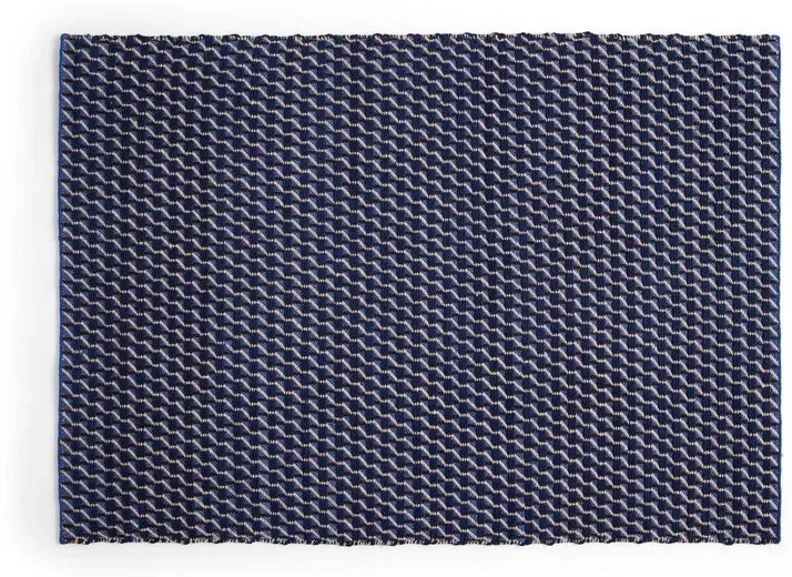 Channel Rug 140x200 Blue/White - HAY