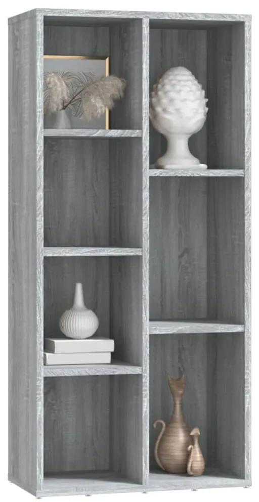 Libreria grigio sonoma 50x25x106 cm