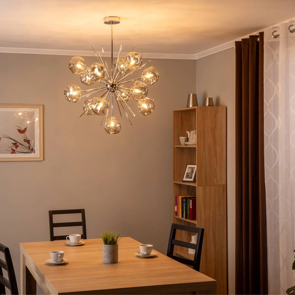 Avonni Lampada a sospensione AV-1777-13K cromata vetro 13 luci