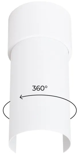 Sollux SL.1673 - Plafoniera FLASH 1xE27/15W/230V bianco