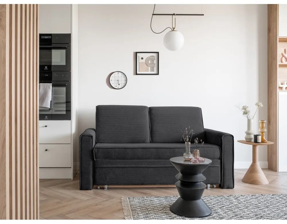 Divano letto grigio scuro 168 cm Lucky Lucy - Miuform