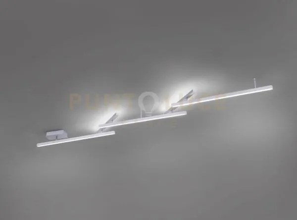 Melby plafoniera led 23w 2200lm, 3000 - 5000k  bacchette acciaio sa...