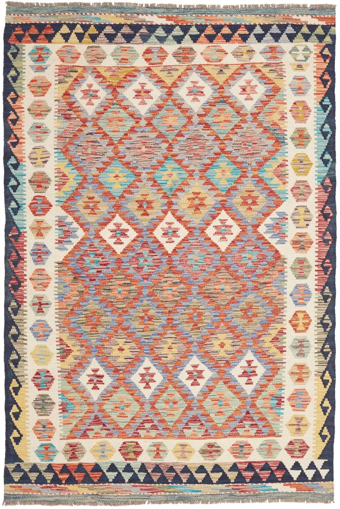 Kilim Tappeto 130 x 190 (Pakistan) Tessuto A Mano