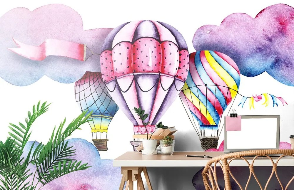 Carta da parati – Palloncini ad acquerello
