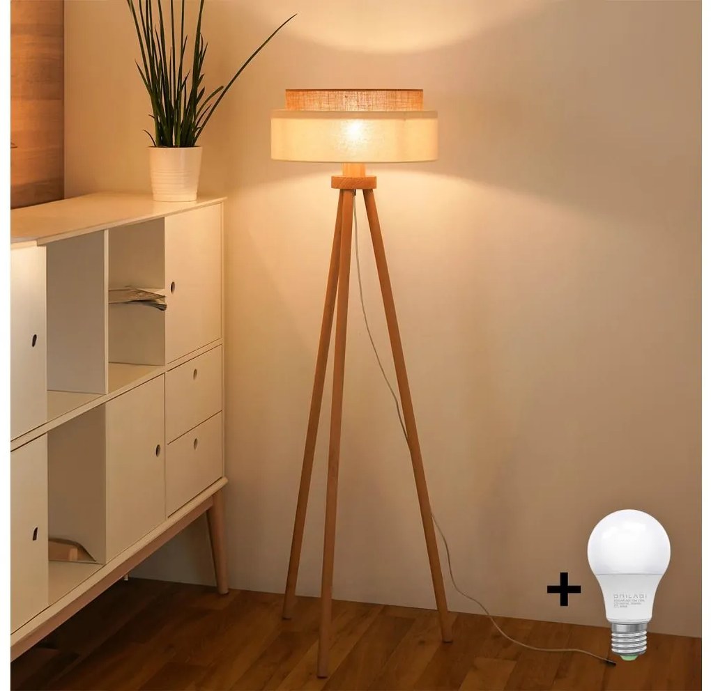 Brilagi - Lampada da terra LED BOHO STYLE 1xE27/15W/230V