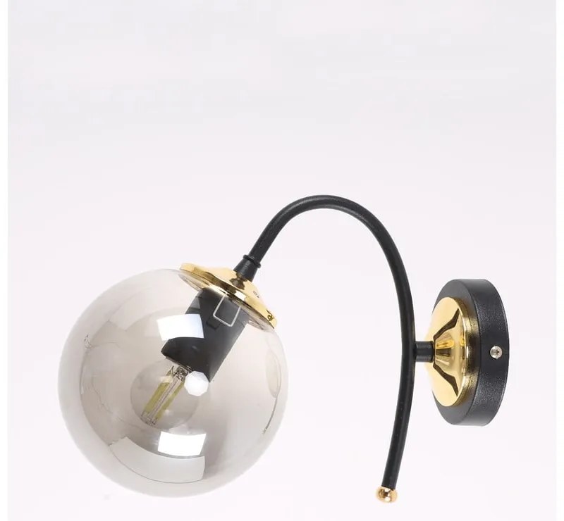 Lampada da parete nero-grigio ø 15 cm Yoyo - Squid Lighting