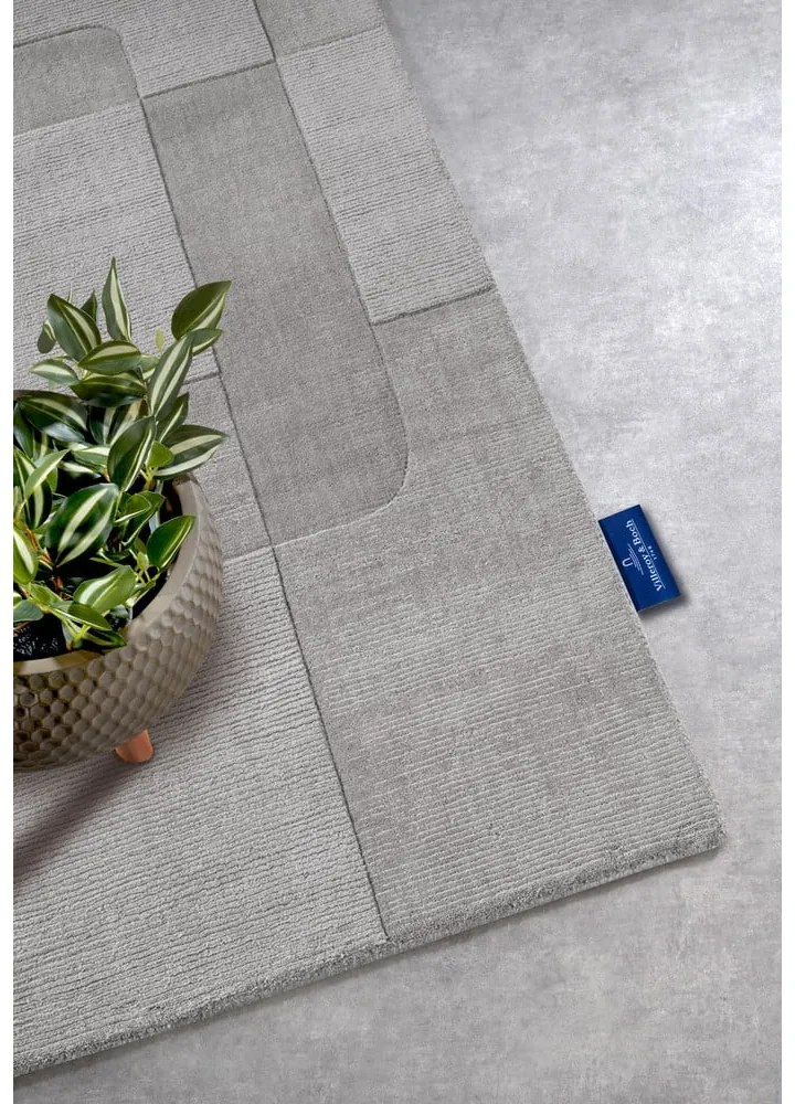 Passatoia grigia in lana tessuta a mano 80x250 cm Charlotte - Villeroy&amp;Boch