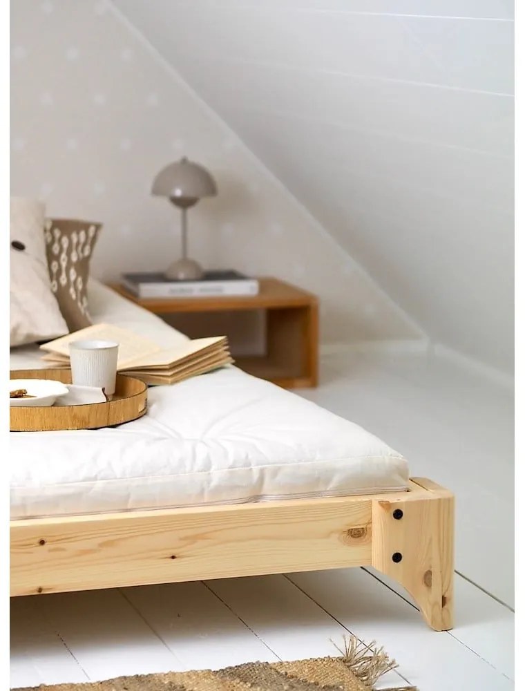 Letto matrimoniale in legno di pino con griglia 160x200 cm Elan - Karup Design