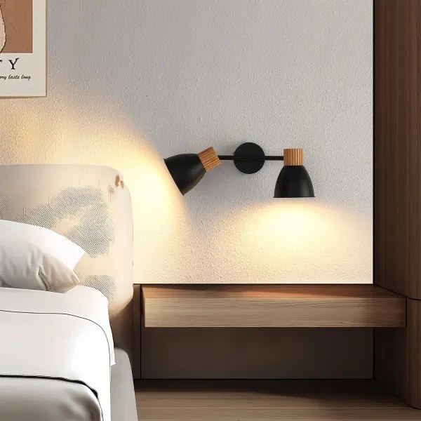 Brilagi - Faretto ODENSE 2xE14/10W/230V legno/nero