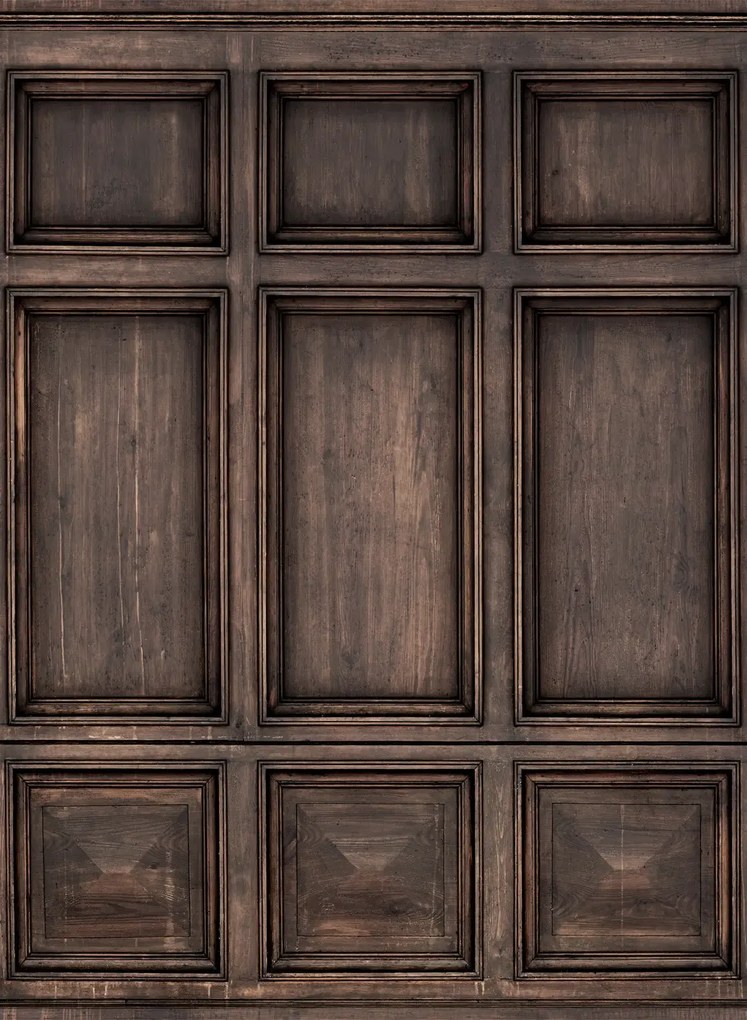 Rebel Walls Carta da parati panoramica Oxford - Walnut