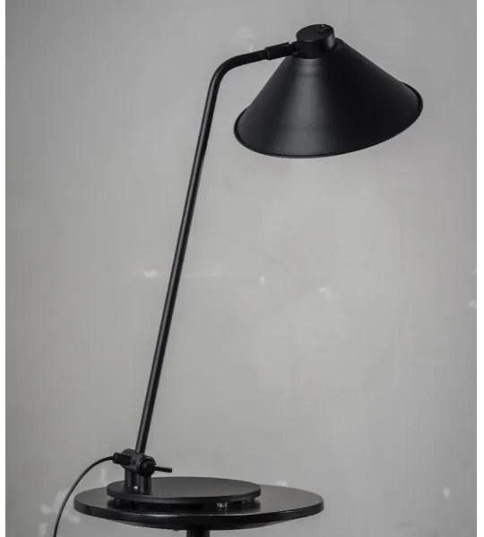 Argon 4998 - Lampada da tavolo GABIAN 1xE27/15W/230V nero