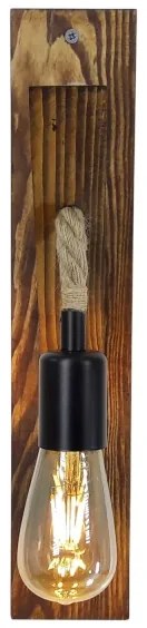 Lampada da parete AHSAP 1x E27/40W/230V, pino/noce